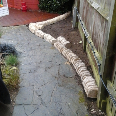 Stone and gravel work