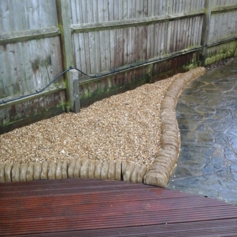 Stone and gravel work