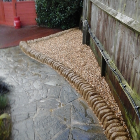 Stone and gravel work